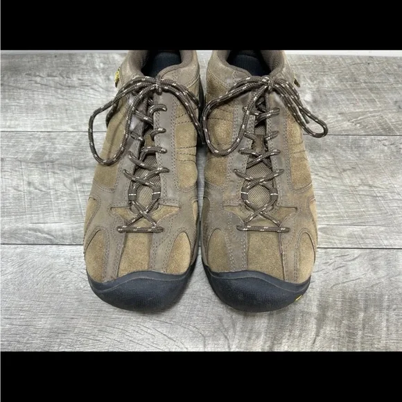 Keen Ambler 1002279 Brindle Men’s Brown Leather Trek Hiking Shoes Size 10.5 - Picture 4 of 9